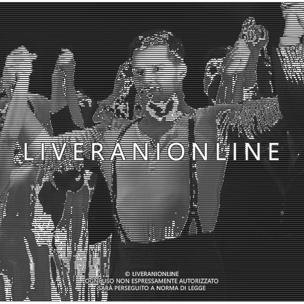 Ricky Martin during the Broadway Opening Night Performance Curtain Call for \'EVITA\' at the Marquis Theatre in New York City on 4/5/2012 ©photoshotI/Agenzia Aldo Liverani Sas - ITALY ONLY - Il Musical \'Evita\' spettacolo teatrale in scena al Marquis Theatre di New York