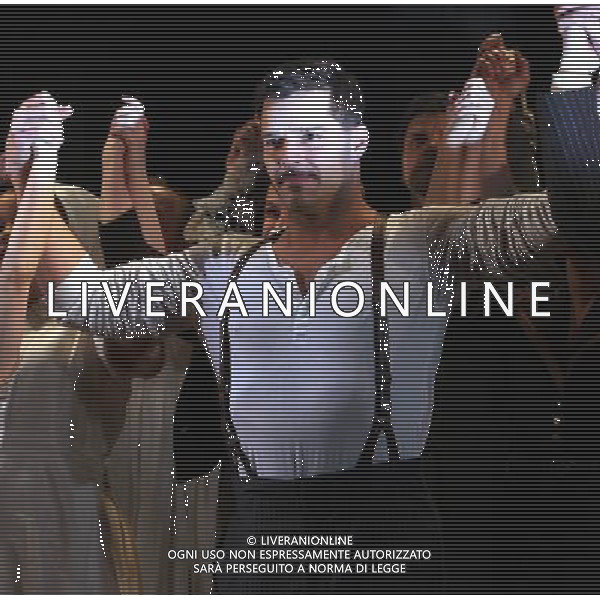 Ricky Martin during the Broadway Opening Night Performance Curtain Call for \'EVITA\' at the Marquis Theatre in New York City on 4/5/2012 ©photoshotI/Agenzia Aldo Liverani Sas - ITALY ONLY - Il Musical \'Evita\' spettacolo teatrale in scena al Marquis Theatre di New York