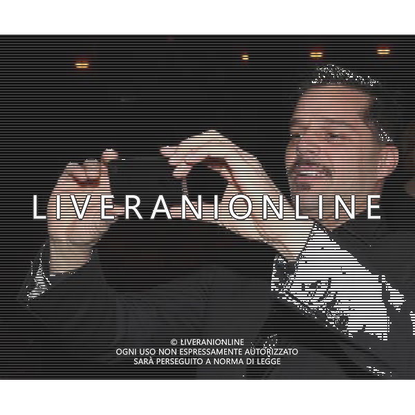 Ricky Martin attending the Broadway Opening Night Actors\' Equity Gypsy Robe Ceremony for recipient Matt Wall in \'EVITA\' at the Marquis Theatre in New York City on 4/5/2012 © Walter McBride/WM Photography ©photoshotI/Agenzia Aldo Liverani Sas - ITALY ONLY - Il Musical \'Evita\' spettacolo teatrale in scena al Marquis Theatre di New York