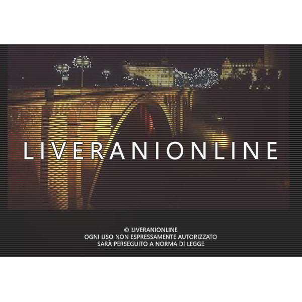 LUSSEMBURGO NELLA FOTO IL PONTE ADOLPHE IN NOTTURNA ARCHIVIO GIOVANNI LIVERANI-AG ALDO LIVERANI S A S