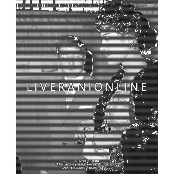 ARCHIVIO GIOVANNI LIVERANI 1955 NELLA FOTO SILVANA PAMPANINI CON CROCCOLO AG ALDO LIVERANI S A S ONLY ITALY