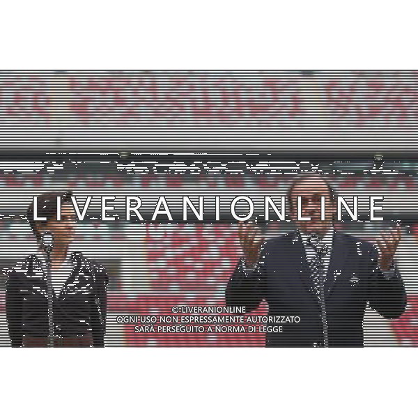 12.04.2012 WARSZAWA STADION NARODOWY ARENA MISTRZOSTW UEFA EURO 2012 OFICJALNA WIZYTA PREZYDENTA UEFA MICHELA PLATINIEGO W POLSCE WIZYTACJA STADIONU UEFA EURO 2012 NZ JOANNA MUCHA (L), MICHAEL PLATINI (P) MICHEL PLATINI VISITS NATIONAL STADIUM IN WARSAW FOTO LUKASZ GROCHALA/CYFRASPORT/NEWSPIX.PL --- Newspix.pl AG ALDO LIVERANI S A S ONLY ITALY *** Local Caption *** www.newspix.pl mail us: info@newspix.pl call us: 0048 022 23 22 222 --- Polish Picture Agency by Ringier Axel Springer Poland