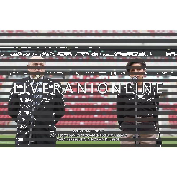 12.04.2012 WARSZAWA STADION NARODOWY ARENA MISTRZOSTW UEFA EURO 2012 OFICJALNA WIZYTA PREZYDENTA UEFA MICHELA PLATINIEGO W POLSCE WIZYTACJA STADIONU UEFA EURO 2012 NZ GRZEGORZ LATO (L), JOANNA MUCHA MICHEL PLATINI VISITS NATIONAL STADIUM IN WARSAW FOTO LUKASZ GROCHALA/CYFRASPORT/NEWSPIX.PL --- Newspix.pl AG ALDO LIVERANI S A S ONLY ITALY *** Local Caption *** www.newspix.pl mail us: info@newspix.pl call us: 0048 022 23 22 222 --- Polish Picture Agency by Ringier Axel Springer Poland