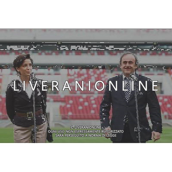 12.04.2012 WARSZAWA STADION NARODOWY ARENA MISTRZOSTW UEFA EURO 2012 OFICJALNA WIZYTA PREZYDENTA UEFA MICHELA PLATININIEGO W POLSCE WIZYTACJA STADIONU UEFA EURO 2012 NZ JOANNA MUCHA (L), MICHAEL PLATINI MICHEL PLATINI VISITS NATIONAL STADIUM IN WARSAW FOTO LUKASZ GROCHALA/CYFRASPORT/NEWSPIX.PL --- Newspix.pl AG ALDO LIVERANI S A S ONLY ITALY *** Local Caption *** www.newspix.pl mail us: info@newspix.pl call us: 0048 022 23 22 222 --- Polish Picture Agency by Ringier Axel Springer Poland