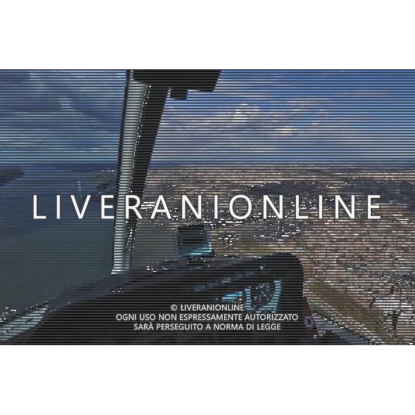 (120412) -- NEW YORK, April 12, 2012 () -- An aerial view of the Manhattan skyline is seen in New York City, the United States, April 12, 2012. (/Wang Lei) (zx) ©photoshot/AGENZIA ALDO LIVERANI SAS - ITALY ONLY - Una veduta aerea dello skyline di Manhattan, New York City, Stati Uniti, 12 aprile 2012.