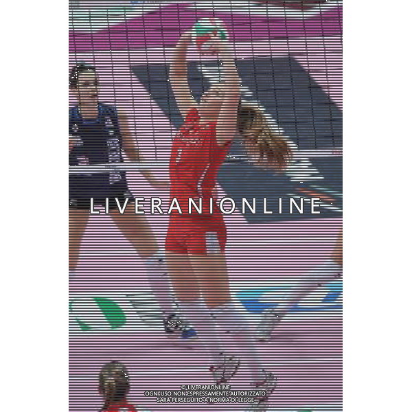 Monza - 13/04/2012 Campionato Italiano Pallavolo Femminile Finale Scudetto - Gara 4 MC Carnaghi Villa Cortese - Yamamay Busto Arsizio nella foto: Carli Lloyd (Yamamay Busto Arsizio) foto Roberto Garavaglia - ag. Aldo Liverani sas