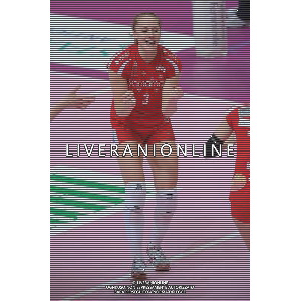 Monza - 13/04/2012 Campionato Italiano Pallavolo Femminile Finale Scudetto - Gara 4 MC Carnaghi Villa Cortese - Yamamay Busto Arsizio nella foto: Carli Lloyd (Yamamay Busto Arsizio) foto Roberto Garavaglia - ag. Aldo Liverani sas