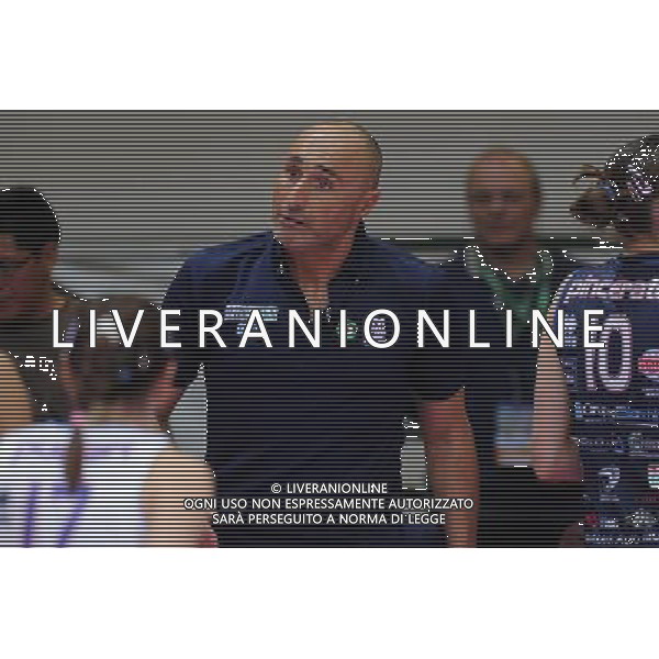Monza - 13/04/2012 Campionato Italiano Pallavolo Femminile Finale Scudetto - Gara 4 MC Carnaghi Villa Cortese - Yamamay Busto Arsizio nella foto: Marcello Abbondanza allenatore della MC Carnaghi Villa Cortese foto Roberto Garavaglia - ag. Aldo Liverani sas