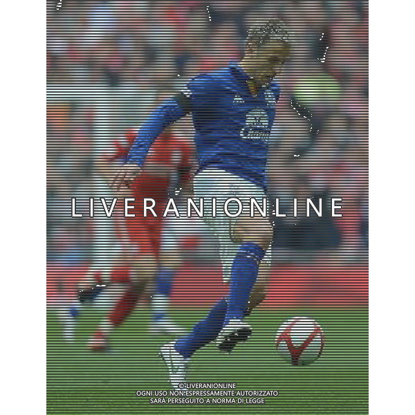 Everton\'s Phil Neville in action during todays match Football - FA Challenge Cup Semi Final - Liverpool v Everton - Saturday 14th April 2012 - Wembley - London å© CameraSport - 43 Linden Ave. Countesthorpe. Leicester. England. LE8 5PG - Tel: +44 (0) 116 277 4147 - admin@camerasport.com - www.camerasport.com AG ALDO LIVERANI S A S ONLY ITALY