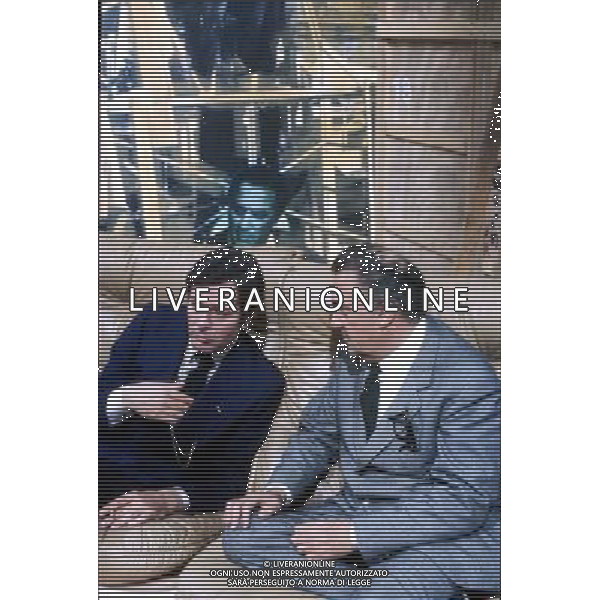 FEDERICO FELLINI CON MARCELLO MASTROIANNI RETOSPETTIVE