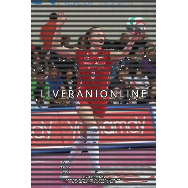 Busto Arsizio (VA) 15/04/2012 Campionato Italiano Pallavolo Femminile Finale Scudetto - Gara 5 Yamamay Busto Arsizio - MC Carnaghi Villa Cortese nella foto: Carli Lloyd (Yamamay Busto Arsizio) foto Roberto Garavaglia - ag. Aldo Liverani sas
