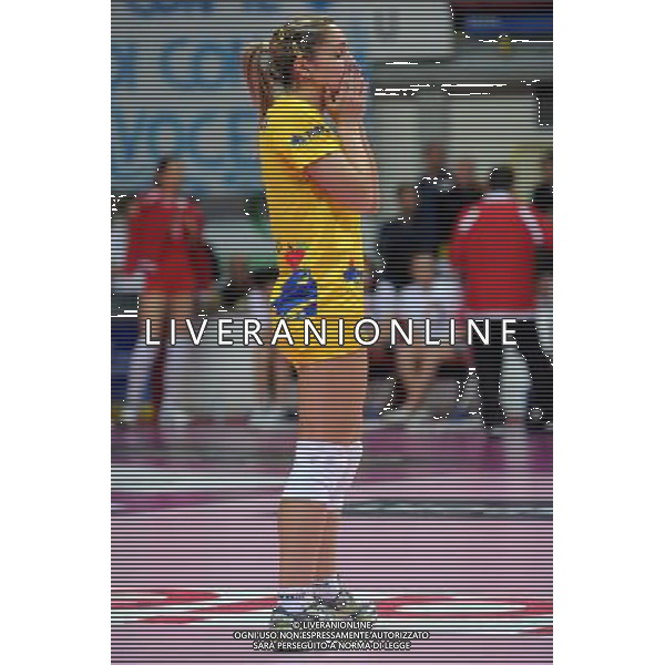 Busto Arsizio (VA) 15/04/2012 Campionato Italiano Pallavolo Femminile Finale Scudetto - Gara 5 Yamamay Busto Arsizio - MC Carnaghi Villa Cortese nella foto: Giulia Leonardi (Yamamay Busto Arsizio) foto Roberto Garavaglia - ag. Aldo Liverani sas