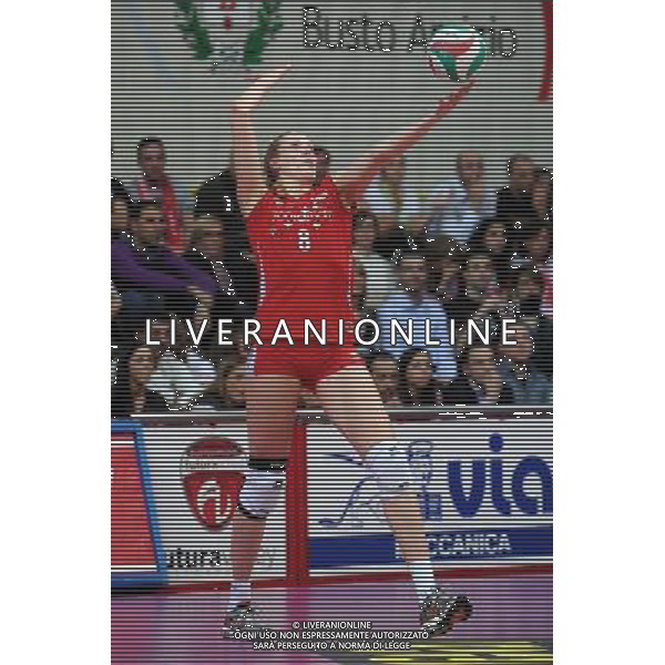 Busto Arsizio (VA) 15/04/2012 Campionato Italiano Pallavolo Femminile Finale Scudetto - Gara 5 Yamamay Busto Arsizio - MC Carnaghi Villa Cortese nella foto: Christina Bauer (Yamamay Busto Arsizio) foto Roberto Garavaglia - ag. Aldo Liverani sas