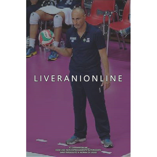 Busto Arsizio (VA) 15/04/2012 Campionato Italiano Pallavolo Femminile Finale Scudetto - Gara 5 Yamamay Busto Arsizio - MC Carnaghi Villa Cortese nella foto: Marcello Abbondanza allenatore della MC Carnaghi Villa Cortese foto Roberto Garavaglia - ag. Aldo Liverani sas