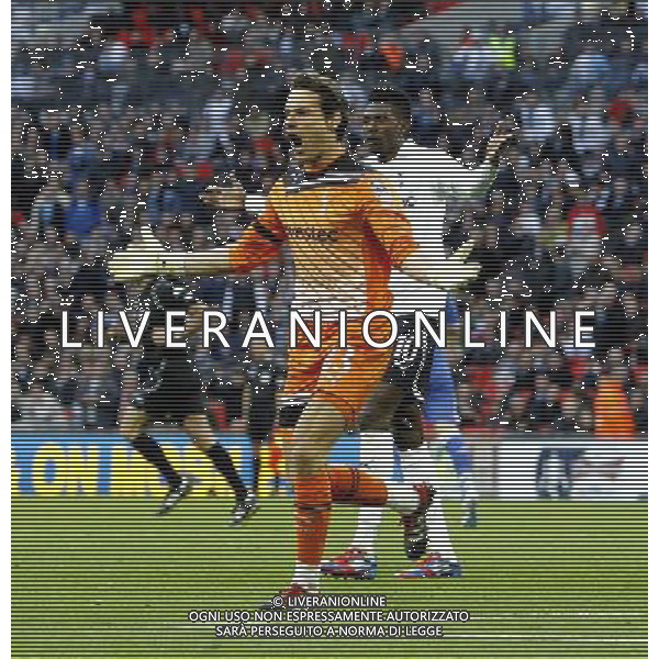 Tottenham Hotspur\'s Carlo Cudicini protests as Chelsea \'s second goal is called as crossing the line 2-0 Football - FA Challenge Cup Semi Final - Tottenham Hotspur v Chelsea - Sunday 15th April 2012 - Wembley - London © CameraSport - 43 Linden Ave. Countesthorpe. Leicester. England. LE8 5PG - Tel: +44 (0) 116 277 4147 - admin@camerasport.com - www.camerasport.com AG ALDO LIVERANI S A S ONLY ITALY