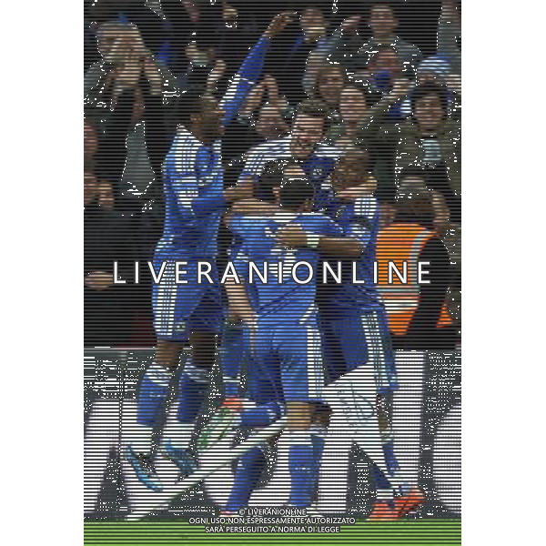 Chelsea\'s Frank Lampard celebrates scoring his sides fourth goal 4-1 Football - FA Challenge Cup Semi Final - Tottenham Hotspur v Chelsea - Sunday 15th April 2012 - Wembley - London © CameraSport - 43 Linden Ave. Countesthorpe. Leicester. England. LE8 5PG - Tel: +44 (0) 116 277 4147 - admin@camerasport.com - www.camerasport.com AG ALDO LIVERANI S A S ONLY ITALY
