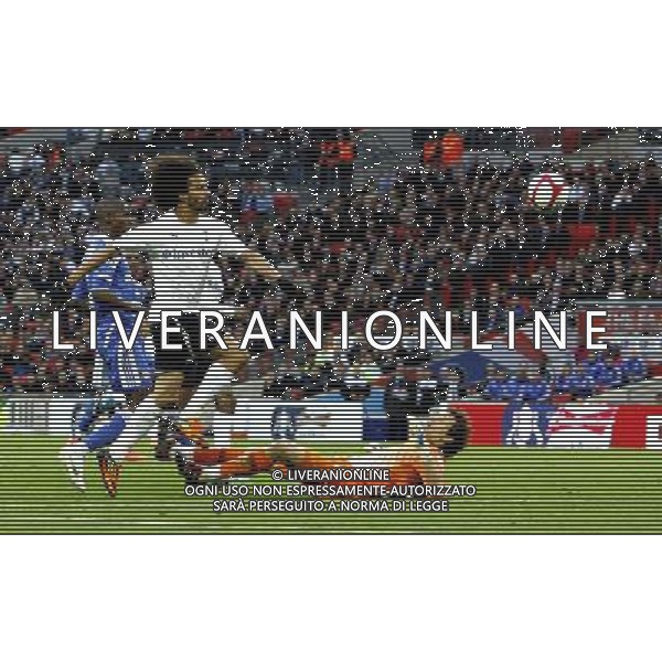 Chelsea\'s Ramires scores his sides third goal 3-1 Football - FA Challenge Cup Semi Final - Tottenham Hotspur v Chelsea - Sunday 15th April 2012 - Wembley - London © CameraSport - 43 Linden Ave. Countesthorpe. Leicester. England. LE8 5PG - Tel: +44 (0) 116 277 4147 - admin@camerasport.com - www.camerasport.com AG ALDO LIVERANI S A S ONLY ITALY