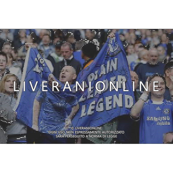 Chelsea fans hold up a banner showing respect to Chelsea captain John Terry Football - FA Challenge Cup Semi Final - Tottenham Hotspur v Chelsea - Sunday 15th April 2012 - Wembley - London © CameraSport - 43 Linden Ave. Countesthorpe. Leicester. England. LE8 5PG - Tel: +44 (0) 116 277 4147 - admin@camerasport.com - www.camerasport.com AG ALDO LIVERANI S A S ONLY ITALY