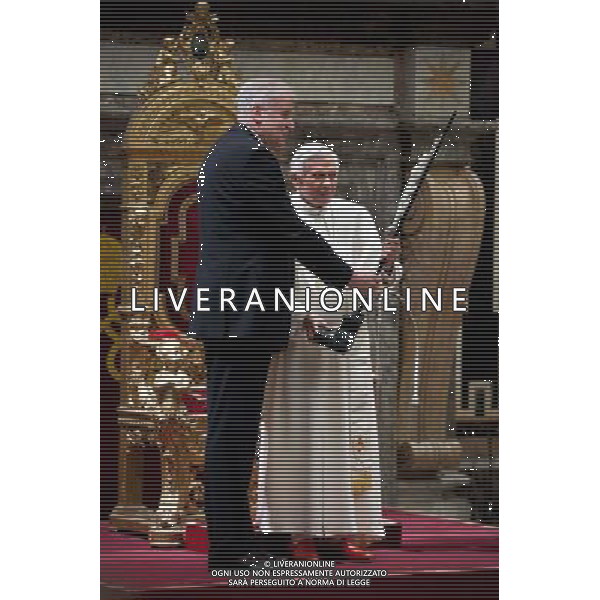 Citta\' del Vaticano, Sala Clementina 16/04/2012. Compleanno di Sua Santita\', Papa Benedetto XVI nel giorno del suo 85mo genetliaco riceve una delegazione dalla Bavaria ed il suo Presidente. ©Flavio Ianniello/AGENZIA ALDO LIVERANI SAS 