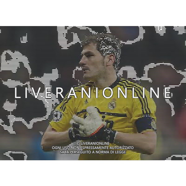 firo Fu§ball,Fussball, 17.04.2012 Uefa Champions League Saison 2011/2012 Halbfinale, Hinspiel, Champions League, CL, FC Bayern MŸnchen, Muenchen, FCB - Real Madrid, 2 : 1, halbe Figur, Gestik, Iker Casillas, Real Madrid, $worldrightsEs gelten unsere AGB, einsehbar auf www.firosportphoto.de copyright by firo sportphoto: Coesfelder Str.207 48249 DŸlmen www.firosportphoto.de mail@firosportphoto.de (V o l k s b a n k B o c h u m - W i t t e n ) BLZ.: 430 601 29 Kt. Nr.: 341 117 100 Tel:Ê 02594 - 9916004 Fax:Ê02594 - 9916005 FC Bayern Monaco - Real Madrid CHAMPIONS LEAGUE ©AGENZIA ALDO LIVERANI SAS - ITALY ONLY -
