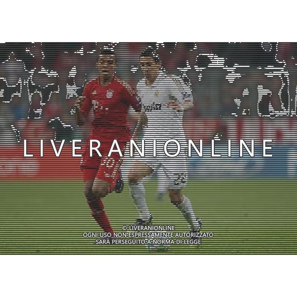 firo Fu§ball,Fussball, 17.04.2012 Uefa Champions League Saison 2011/2012 Halbfinale, Hinspiel, Champions League, CL, FC Bayern MŸnchen, Muenchen, FCB - Real Madrid, 2 : 1, Zweikampf, Luis Gustavo, Bayern, hinten, vorne, Angel Di Maria, Real Madrid, $worldrightsEs gelten unsere AGB, einsehbar auf www.firosportphoto.de copyright by firo sportphoto: Coesfelder Str.207 48249 DŸlmen www.firosportphoto.de mail@firosportphoto.de (V o l k s b a n k B o c h u m - W i t t e n ) BLZ.: 430 601 29 Kt. Nr.: 341 117 100 Tel:Ê 02594 - 9916004 Fax:Ê02594 - 9916005 FC Bayern Monaco - Real Madrid CHAMPIONS LEAGUE ©AGENZIA ALDO LIVERANI SAS - ITALY ONLY -