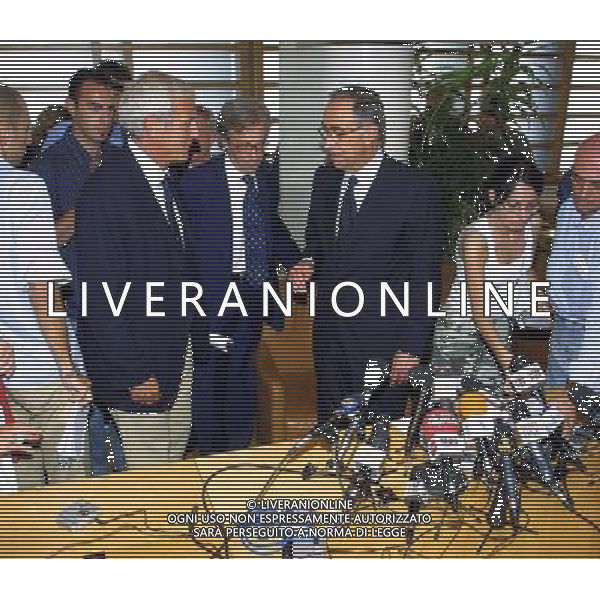 Roma 25/06/2004 Consiglio FIGC nella foto marcello lippi e Franco Carraro foto leonardo cavallo/agenzia aldo liverani