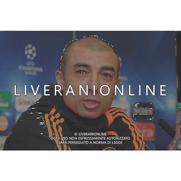 Roberto Di Matteo, Manager Chelsea FC, UEFA Champions League Press Conference, Chelsea FC v FC Barcelona, Stamford Bridge, London. 17.04.12 ©photoshot/AGENZIA ALDO LIVERANI SAS - ITALY ONLY - Conferenza Stampa Barcellona Champions League a Londra