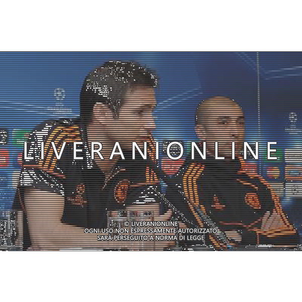 Frank Lampard, Roberto Di Matteo, UEFA Champions League Press Conference, Chelsea FC v FC Barcelona, Stamford Bridge, London. 17.04.12 ©photoshot/AGENZIA ALDO LIVERANI SAS - ITALY ONLY - Conferenza Stampa Barcellona Champions League a Londra