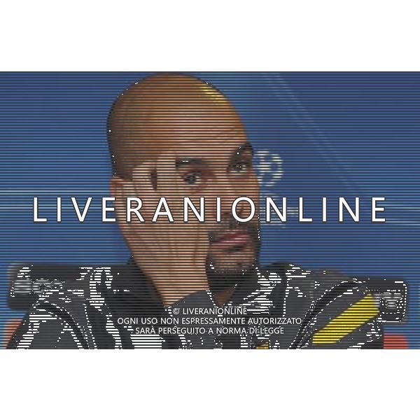 Pep Guardiola, Manager FC Barcelona, UEFA Champions League Press Conference, Chelsea FC v FC Barcelona, Stamford Bridge, London. 17.04.12 ©photoshot/AGENZIA ALDO LIVERANI SAS - ITALY ONLY - Conferenza Stampa Barcellona Champions League a Londra