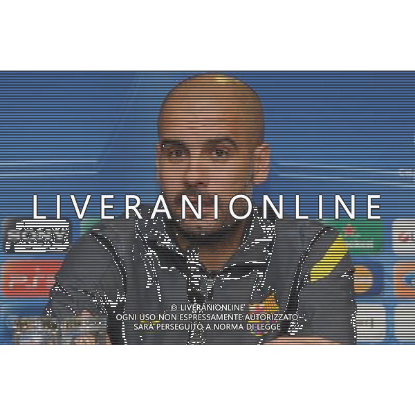 Pep Guardiola, Manager FC Barcelona, UEFA Champions League Press Conference, Chelsea FC v FC Barcelona, Stamford Bridge, London. 17.04.12 ©photoshot/AGENZIA ALDO LIVERANI SAS - ITALY ONLY - Conferenza Stampa Barcellona Champions League a Londra