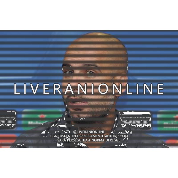 Pep Guardiola, Manager FC Barcelona, UEFA Champions League Press Conference, Chelsea FC v FC Barcelona, Stamford Bridge, London. 17.04.12 ©photoshot/AGENZIA ALDO LIVERANI SAS - ITALY ONLY - Conferenza Stampa Barcellona Champions League a Londra