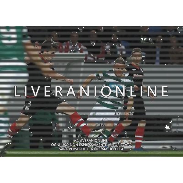 20120419: LISBON, PORTUGAL - Football - UEFA Europe League 2011/2012 - Semi-finals, First leg: Sporting CP vs Athletic Club Bilbao In picture: Diego Capel (Sporting) and Jon Aurtenetxe (Athletic Club Bilbao). PHOTO: Alvaro Isidoro/CITYFILES LIGA EUROPY UEFA EUROPEJSKA SEZON 2011/2012 PILKA NOZNA POLFINAL SPORTING LIZBONA vs ATHLETIC BILBAO FOT. CITYFILES/NEWSPIX.PL PORTUGAL,BRAZIL,SPAIN,GERMANY,FRANCE,UK OUT !!! --- Newspix.pl ©AG ALDO LIVERANI SAS - ITALY ONLY - *** Local Caption *** www.newspix.pl mail us: info@newspix.pl call us: 0048 022 23 22 222 --- Polish Picture Agency by Ringier Axel Springer Poland