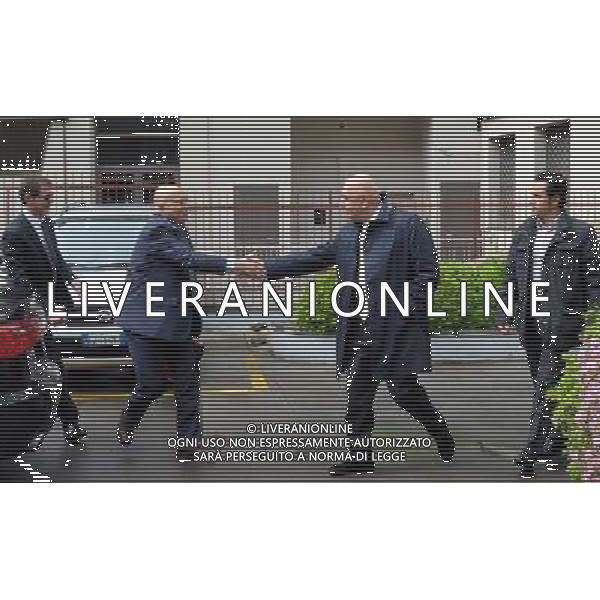 MILANO 20/4/2012 VIA ROSELLINI, 4 RIUNIONE LEGA CALCIO SERIE A NELLA FOTO ADRIANO GALLIANI E PIERPAOLO MARINO FOTO ROMANO/AG ALDO LIVERANI