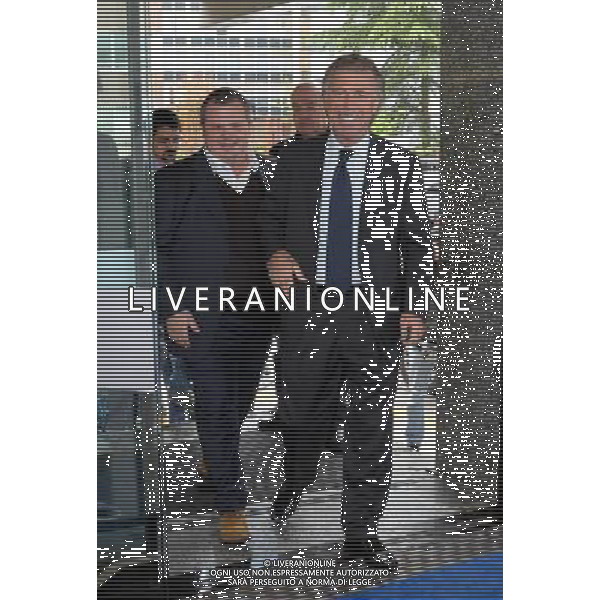 MILANO 20/4/2012 VIA ROSELLINI, 4 RIUNIONE LEGA CALCIO SERIE A NELLA FOTO ENRICO PREZIOSI E TOMMASO GHIRARDI FOTO ROMANO/AG ALDO LIVERANI