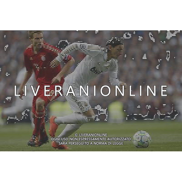 Real Madrid\'s Mesut Ozil and Bayern Munchen\'s Holger Badstuber during Champions League match on april 25th 2012. Photo: Cesar Cebolla / ALFAQUI AG ALDO LIVERANI S A S ONLY ITALY
