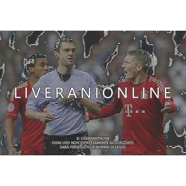 Bayern Munchen\'s Bastian Scweinsteiger during Champions League match on april 25th 2012. Photo: Cesar Cebolla / ALFAQUI AG ALDO LIVERANI S A S ONLY ITALY