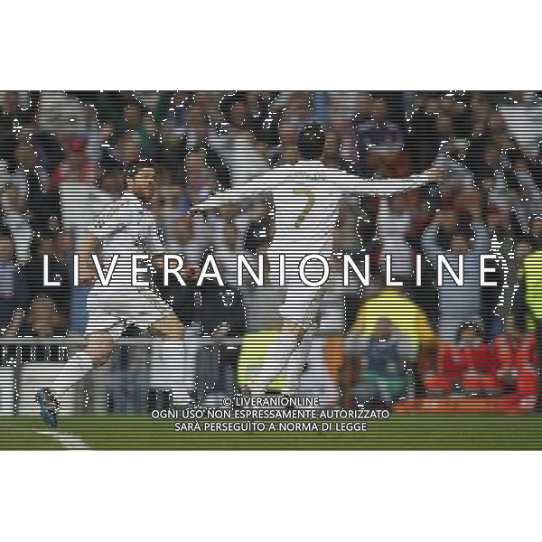 Real Madrid\'s Cristiano Ronaldo goal during Champions League match on april 25th 2012. Photo: Cesar Cebolla / ALFAQUI AG ALDO LIVERANI S A S ONLY ITALY