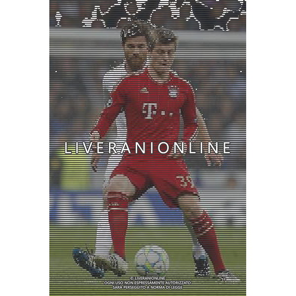 Real Madrid\'s Xabi Alonso and Bayern Munich\'s Toni Kroos during Champions League match on april 25th 2012. Photo: Cesar Cebolla / ALFAQUI