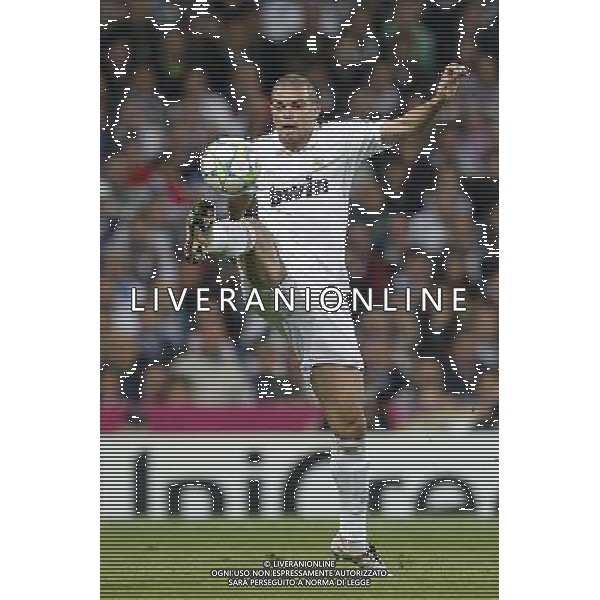 Real Madrid\'s Pepe during Champions League match on april 25th 2012. Photo: Cesar Cebolla / ALFAQUI