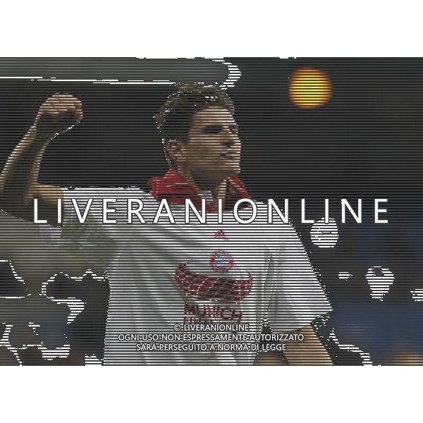 Madrid (25/04/2012).- Estadio Santiago Bernabeu. UEFA Champions League. Real Madrid-Bayern Munchen. Mario Gomez. Photo: Alex Cid-Fuentes / ALFAQUI /AGENZIA ALDO LIVERANI SAS - ITALY ONLY -