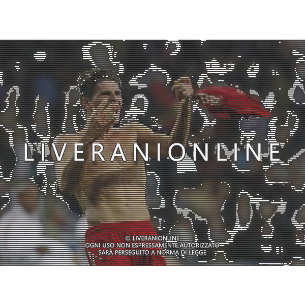 Madrid (25/04/2012).- Estadio Santiago Bernabeu. UEFA Champions League. Real Madrid-Bayern Munchen. Mario Gomez. Photo: Alex Cid-Fuentes / ALFAQUI /AGENZIA ALDO LIVERANI SAS - ITALY ONLY -