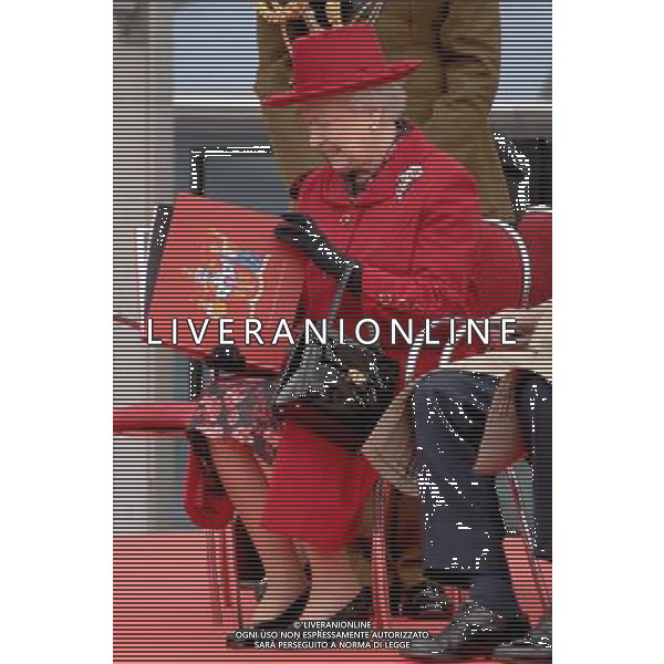 Her Majesty The Queen, accompanied by His Royal Highness The Duke of Edinburgh, visit the Royal Borough of Greenwich and walk around the Cutty Sark. 25-04-2-12 ©photoshot/AGENZIA ALDO LIVERANI SAS - ITALY ONLY - REALI INGLESI: Sua Maesta\' la Regina Elisabetta II d\'inghilterra in visita al Museo Nazionale della Marina