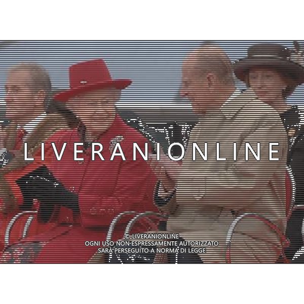 Her Majesty The Queen, accompanied by His Royal Highness The Duke of Edinburgh, visit the Royal Borough of Greenwich and walk around the Cutty Sark. 25-04-2-12 ©photoshot/AGENZIA ALDO LIVERANI SAS - ITALY ONLY - REALI INGLESI: Sua Maesta\' la Regina Elisabetta II d\'inghilterra in visita al Museo Nazionale della Marina
