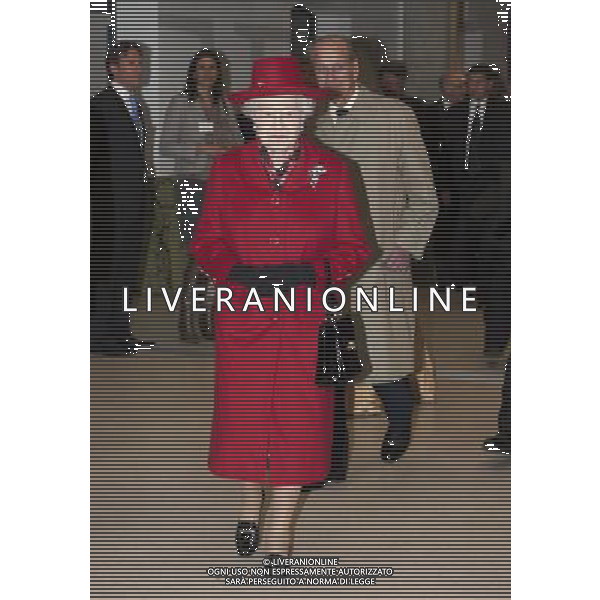 From Jamie Wiseman 25.4.12 Her Majesty the Queen visits the National Maritime Museum to open their River Pagent exhibition. She was shown a huge royal seal from a British boat captured by the dutch hundreds of years ago, kept as the spoils of war and now lent to the museum for the exhibition, and the uniform worn by her father 75 years ago when he first openend the museum. Her Majesty accompanied her father that day, her first royal engagement aged 11, on the 27th April 1937. See Story. NPA Rota Pictures ©photoshot/AGENZIA ALDO LIVERANI SAS - ITALY ONLY - REALI INGLESI: Sua Maesta\' la Regina Elisabetta II d\'inghilterra in visita al Museo Nazionale della Marina