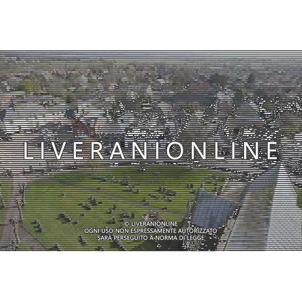 The High Street, Soham, Cambridgeshire,UK. Seen from the top of St Andrews Church tower. Date: 20.04.2012 AG ALDO LIVERANI S A S ONLY ITALY