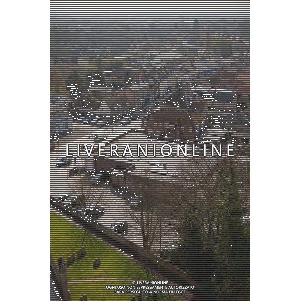 The High Street, Soham, Cambridgeshire,UK. Seen from the top of St Andrews Church tower. Date: 20.04.2012 AG ALDO LIVERANI S A S ONLY ITALY