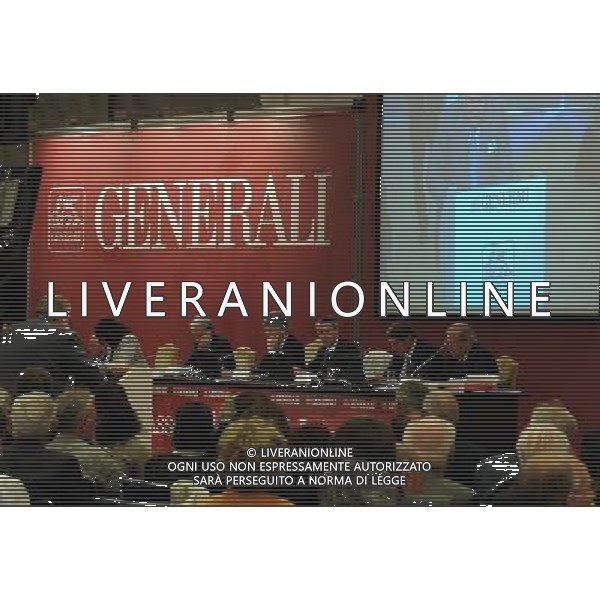 TRIESTE 28/4/2012 ASSEMBLEA DEGLI AZIONISTI DELLE GENERALI NELLA FOTO L\' ASSEMBLEA FOTO ROMANO/AG ALDO LIVERANI