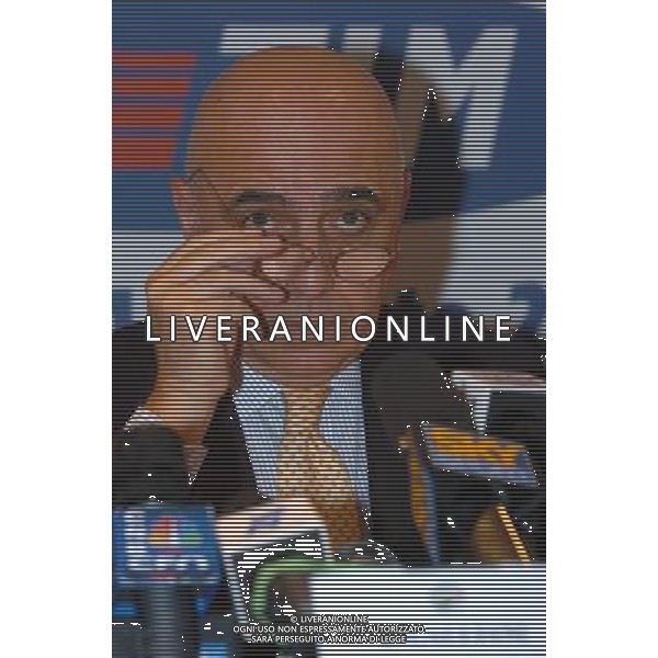 Milano Lega Calcio 28/06/2004 Conferenza Stampa Presentazione Supercoppa Tim 2004 nella foto Adriano Galliani foto gigi arcaini/agenzia aldo liverani