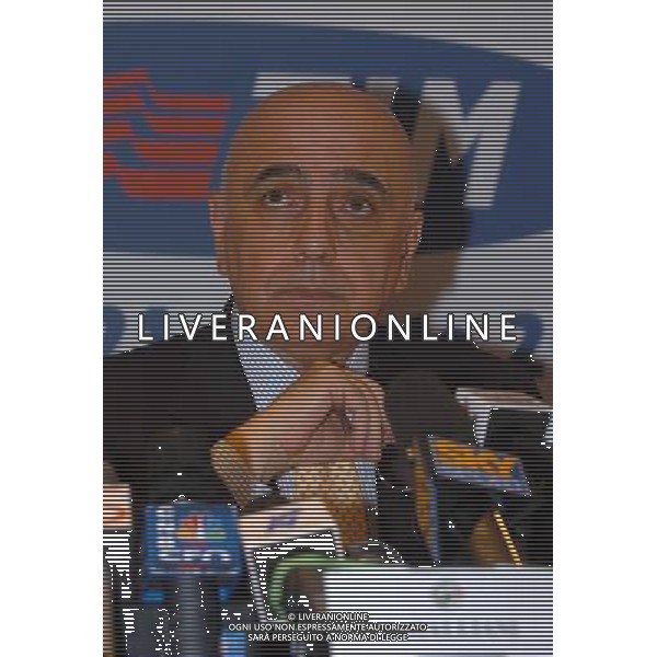 Milano Lega Calcio 28/06/2004 Conferenza Stampa Presentazione Supercoppa Tim 2004 nella foto Adriano Galliani foto gigi arcaini/agenzia aldo liverani