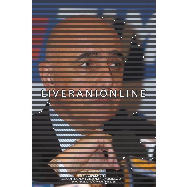 Milano Lega Calcio 28/06/2004 Conferenza Stampa Presentazione Supercoppa Tim 2004 nella foto Adriano Galliani foto gigi arcaini/agenzia aldo liverani